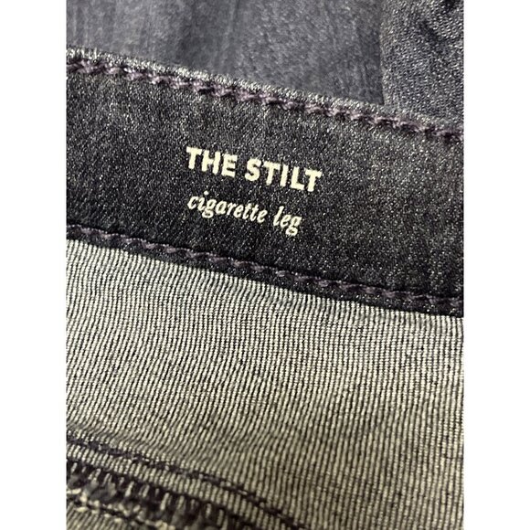 AG Adriano Goldschmied The Stilt Cigarette Leg Denim Blue Jeans Women's 26 26R - Picture 11 of 12